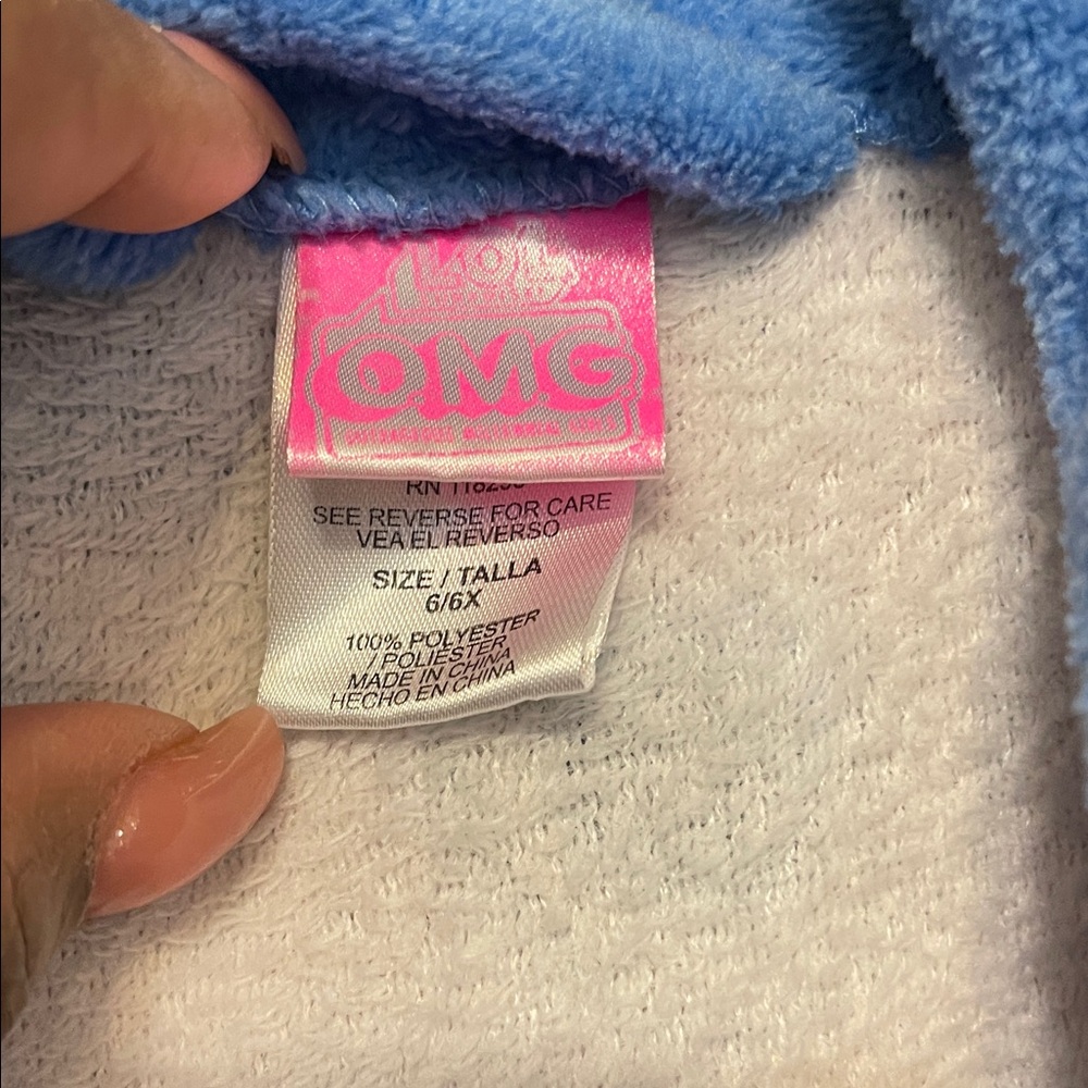 Pink and Blue Cartoon Character Robe - Picture 6 of 7